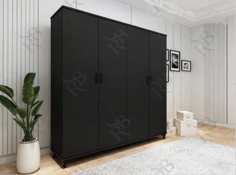 4-door Wardrobe without Mirror